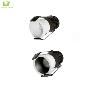 Luzes de alumínio Spot Spot embutidas para Downlight 150lm 120lm/w Anti Refletor 3CCT RA80 1W 3W 5W 7W Mini LED Spot COB Redondo