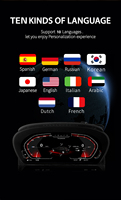Tableau de bord numérique OLED 12,3 pouces avec amplificateur pour BMW Série 5 E60/E61/E63/E64 - Écran tactile capacitif, résolution 1920x720
