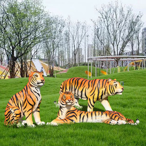 Tốt Nhất Bán Lớn <span class=keywords><strong>Tiger</strong></span> Bức Tượng Cao Cấp Nhựa Động Vật Điêu Khắc Ngoài Trời Trang Trí Sân Vườn Chủ Đề Trang Trí - Product Image 2