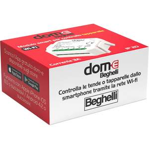 Beghelli Dom-E 81167โมดูลม่าน Wi-Fi IP20แอคชูเอเตอร์อัจฉริยะพลาสติกสำหรับบานประตูหน้าต่างแบบมีมอเตอร์ - Product Image 2