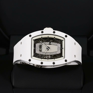 Ladies' Ceramic Automatic Mechanical <b>Watch</b> with Moissanite Dial and Luminous Hands - Product Image 4