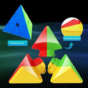 3x3x3 <strong>Pyramid</strong> Speed <strong>Cube</strong> Speed Magnetic <strong>Pyramid</strong> Puzzle Stickerless Triangle <strong>Pyramid</strong> Magic Triangle Puzzle <strong>Cube</strong> for Kids - Product Image 4