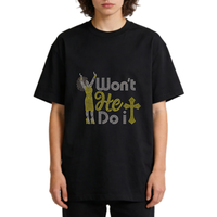 Transfert de strass personnalisé sur le thème de la foi chrétienne, motif thermocollant pour T-shirts