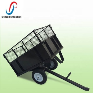 Meilleure remorque professionnelle <span class=keywords><strong>ATV</strong></span> avec roues tout-terrain Chariot à benne basculante en acier pour l'accès au jardin Usine-Promu à bon prix - Product Image 6