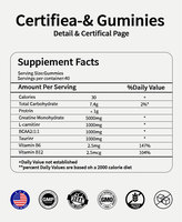 Großhandel Kreatin-Monohydrat Energie-Gummis 5000mg Pre-Workout Unterstützung für Muskelkraft