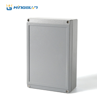 Boîtier en aluminium extrudé IP67 pour instruments électroniques avec rail DIN, boîte métallique 175*80*80mm pour câblage électrique