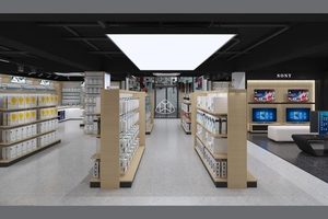 Design Moderno di Bancone per <span class=keywords><strong>Negozio</strong></span> di Computer, Scaffali in Legno per Computer, Design per <span class=keywords><strong>Negozio</strong></span> di Giochi - Product Image 3