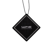 Cadeau promotionnel bon marché désodorisant pour voiture logo personnalisé en papier suspendu avec sac en plastique scellé parfum pendentif longue durée
