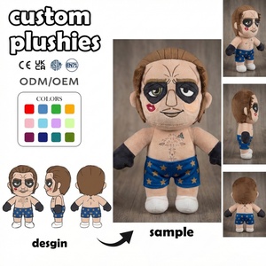 Peluche de vaca que parpadea con camiseta de estrella azul, relleno de algodón PP, suave, personalizado, MOQ bajo, para cumpleaños - Product Image 4