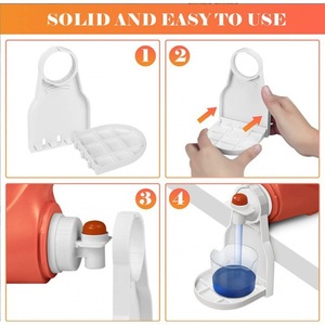 Nuovo <span class=keywords><strong>Porta</strong></span> Detersivo in ABS per Lavanderia, Design Senza Foratura e Installazione Gratuita, Previene Versamenti e Gocciolamenti - Product Image 2