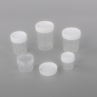 Contenedor desechable de plástico blanco para laboratorio, prueba médica de orina para Hospital, 30ML, 60ML, 120ML