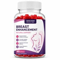 Gummies d'amélioration mammaire sous marque privée OEM, soutien au collagène de Pueraria Mirifica pour le lifting et le raffermissement des seins, vente en gros pour adultes