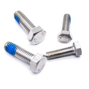 Customized Machine Screws and Bolts Zinc Plated Threaded Full Hex Bolt Torx Screw Blue Thread Locker Bolt