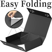 Emballage personnalisé haut de gamme imperméable en matériaux recyclés avec laminage mat, boîte rectangulaire pour cadeaux, boîte postale pour chocolat, boîte noire