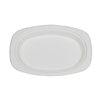 Assiettes en papier jetables compostables robustes de 9 pouces 100% assiettes à dîner biodégradables en fibre de canne à sucre de bagasse