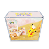 Nouvelle conception TCG ETB Boîte de protection en acrylique transparente Boîte de présentation de booster de jouets Boîtes en acrylique avec couvercles magnétiques