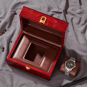 Caja de embalaje de reloj de madera para hombre, almacenamiento de reloj de regalo con 1 ranura, disponible - Product Image 3