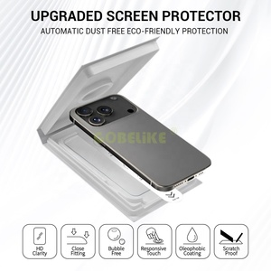 Miếng dán màn hình kính cường lực 99% trong suốt Super X, lắp đặt tự động cho iPhone 17 16 15 Samsung S26 S25 - Product Image 2