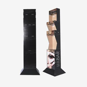 Supermarket Point Of Sale Facial Care Personal Care Products Full Color Printed Hook Paper Display Stand