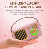 Cyboris T4 haut de gamme pour haut-parleur Bluetooth RGB LED rose bleu Microphone sans fil pour la maison petit KTV karaoké chant des enfants