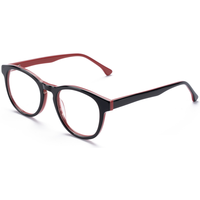 Elan Optical RD26105 Meilleure Vente Monture de Lunettes Rétro Rondes Unisexe en Acétate Écologique Sans Peinture