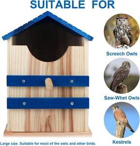 Большая деревянная коробка для совы - Product Image 3