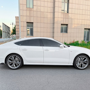 Audi A7 S7 C7 Sline 2011-2017 Jupes latérales Spoilers Kits carrosserie Noir piano Fibre de carbone Finition mate AMP-Z - Product Image 1