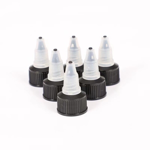 <span class=keywords><strong>Bouchon</strong></span> de buse torsadé noir 20mm 24mm 28mm bouteille 20-410 24-410 28-410 capuchon de bec de traitement de finition de cou - Product Image 1