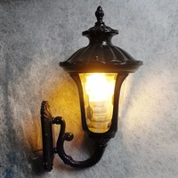 Applique murale LED cylindrique en aluminium et verre étanche IP65 20W E27 alimentée en courant alternatif 3000K blanc chaud pour jardin extérieur moderne et luxueux