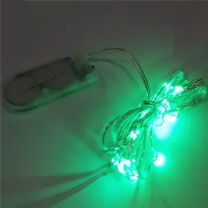 Cr2032 כפתור סוללה מופעל Led נחושת חוט מחרוזת אורות, Led חג המולד/דיוואלי/חתונת מחרוזת אור