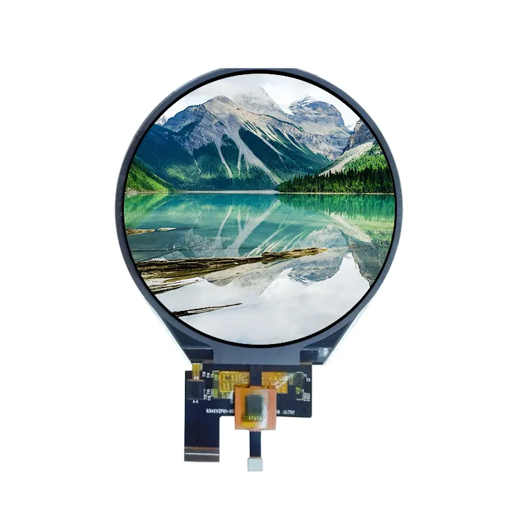 3.4 inch 800*800 high brightness circle lcd display WITH TOUCHSCREEN raspberry round display