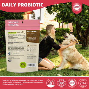 Enzimas Digestivas Caninas, Masticables Blandos con Fibra, 120 Millones de UFC, Probióticos para Perros con Estómago Sensible, Bienestar Intestinal, Soporte Diario para la Defecación - Product Image 3