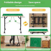 Table de puzzle réglable en hauteur avec 4 tiroirs, plateau de puzzle inclinable et pliable pour 1500 pièces avec couvercle transparent