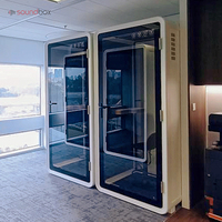 Téléphone de bureau acoustique en acier pour studio portable, cabine de travail en intérieur, réunion, bureaux modulaires, chaise, pods de bureau insonorisés/