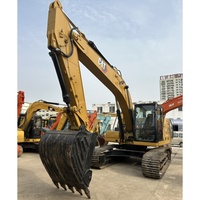 Excavatrice sur chenilles hydraulique d'occasion Caterpillar CAT323 de bonne qualité, originale, 23t