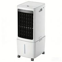 Ventilateur de refroidissement par évaporation en plastique pour la maison, le bureau et l'extérieur, humidificateur, mode veille, oscillation, faible bruit, portable, télécommande