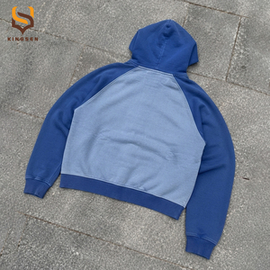 เสื้อฮู้ดซิป Y2K คุณภาพสูง สีสันวินเทจ แบบคอปกแร็กแลน พิมพ์ลายกราฟิกตามสั่ง ทรงโอเวอร์ไซส์ ล้างสีแบบแอซิดวอช สำหรับผู้ชาย - Product Image 2