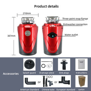 OEM Bộ Xử Lý Nhà Bếp Gia Dụng Xay 1HP 750W 1500Ml Máy Nghiền Chất Thải Thực Phẩm Nghiền Bỏ Rác Bồn Rửa - Product Image 3