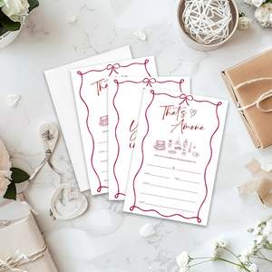 Invitaciones de Compromiso That's Amore con Sobres, Juego de Invitaciones Listo para Boda, Tarjetas para Despedida de Soltera - Product Image 5