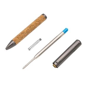 Wholesale Eco-friendly High Quality Twist Pen Soft Cork Wooden Roller with Metal Ballpoint Custom Logo Box for Business <b>Gift</b> - Product Image 6