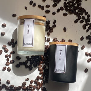 Ensemble cadeau de bougies parfumées artisanales biologiques LANJO avec logo et emballage personnalisés pour la fragrance d'intérieur, Thanksgiving et Noël - Product Image 3