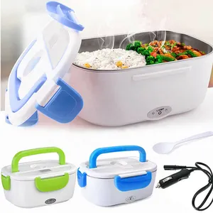 Huishoudelijke 2-In-1 Draagbare Lunchbox Sets Voedsel Warmer Elektrische Lunchbox Veilig Roestvrij Staal Luxe Voedselcontainer Digitaal 1 Stuks