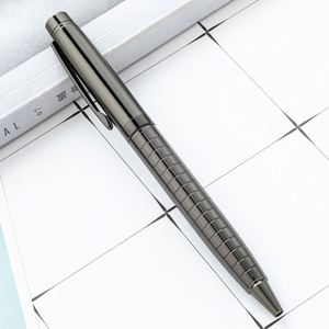 1.0Mm Gray Twist Metal Ballpoint Creative Office Stationery Student Writing Hotel Conference Promotional Business <b>Pen</b> - Product Image 4