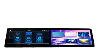 XTRONS Autoradio de 12.3 Pulgadas + 12.3 Pulgadas con Pantalla Dual Totalmente Laminada, Qualcomm 665, 6+64GB, 4G para Benz Clase C/GLC, Volante a la Izquierda