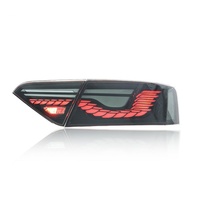 Feux de voiture LED rouges Auto-y pour Audi A5 2008-2016, feux de circulation à aileron de dragon, feux arrière RGB, accessoires de voiture