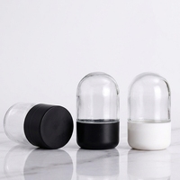 Offre Spéciale – Pot en Verre de 60 ml pour Bonbons Comestibles avec Dôme et Bouchon Sécurisé Enfant, Sérigraphié, pour Herbes et Fleurs