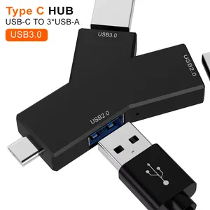 3D 3in1 USB C Hub 3.0 Extender Splitter 3-Cổng USB Adapter Để USB Mở Rộng Thích Hợp Cho Máy Tính Xách Tay Bàn Phím