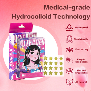 Patch <span class=keywords><strong>anti</strong></span>-acné hydrocolloïde doré en forme d'étoile, imperméable, cicatrisation rapide, pour tous types de peau, OEM/ODM acceptés - Product Image 3