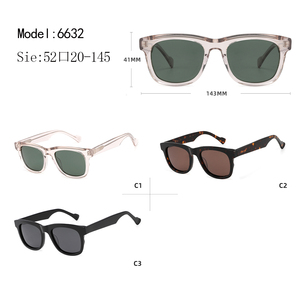 Gafas de sol rectangulares unisex con montura completa, montura negra, protección UV400, protección solar para adultos - Product Image 3