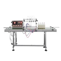 Machine de remplissage de liquides à 4 têtes, équipement de remplissage de bouteilles, machine de remplissage automatique de liquides pour les produits alimentaires, les boissons et les produits liquides quotidiens